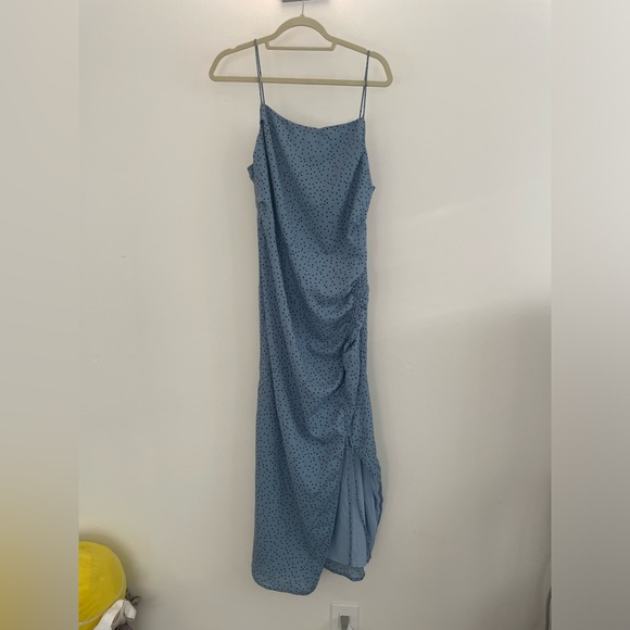 Long Dotted Body Con Dress - Picture 1 of 2